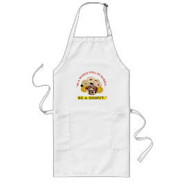 ベーグルの言葉で，ドーナツになる ロングエプロン