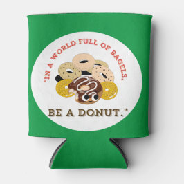 ベーグルの言葉で,ドーナツになる 缶クーラー