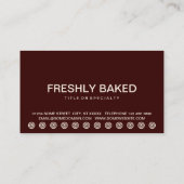 ベーグルはっきりしたス顧客ロイヤリティカード ロイヤリティカード (裏面)