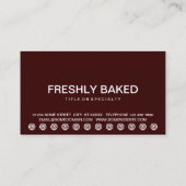 ベーグルはっきりしたス顧客ロイヤリティカード ロイヤリティカード (裏面)