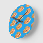 ベーグルは全てをより良いロックスのユダヤ人デリを作る ラウンド壁時計 (傾斜)
