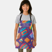 ベーグルカラフルパタパーソナライズされたーン エプロン (インサイチュ)