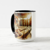 ベーグルサンニングオンポーチコーヒーマグカップ マグカップ (正面左)