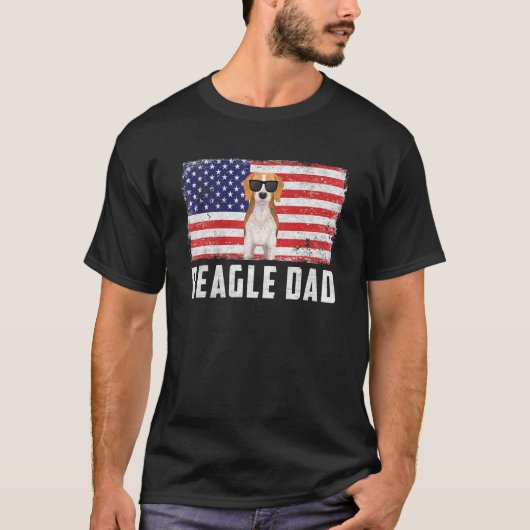 ベーグルパパアメリカ国旗7月4日独立 Tシャツ (正面)