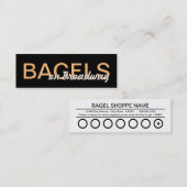 ベーグルパンチカード ロイヤリティカード (正面/裏面)