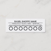 ベーグルパンチカード ロイヤリティカード (裏面)