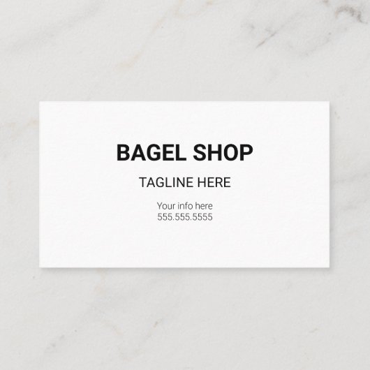 ベーグル名刺 名刺 (裏面)