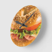 ベーグル5 ラウンド壁時計 (傾斜)