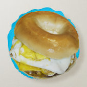 ベーグル6装飾用クッション ラウンドクッション (裏面)