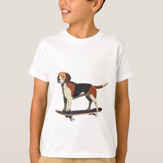 ベーグル・スケートボード・ドッグ Tシャツ (正面)