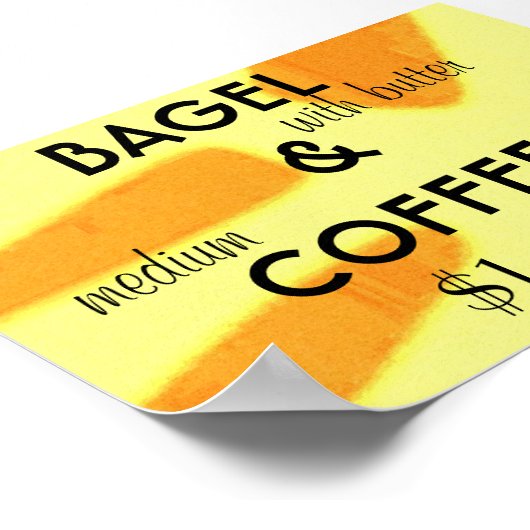 ベーグル ポスター (角)