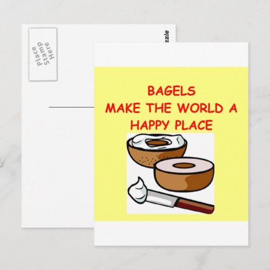 ベーグル ポストカード (正面/裏面)