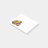 ベーグルw/クリームチーズロックス玉ねぎグルメポスト ポストイット (アングル)