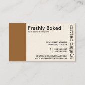 ベーゲルによって切り取られるパンチカード ロイヤリティカード (裏面)