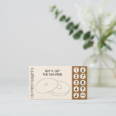 ベーゲルによって切り取られるパンチカード ロイヤリティカード (スタンド正面)