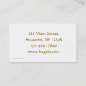 ベーゲルの名刺 名刺 (裏面)