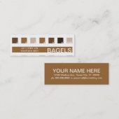 ベーゲルの顧客の感謝(モダンな正方形) ロイヤリティカード (正面/裏面)