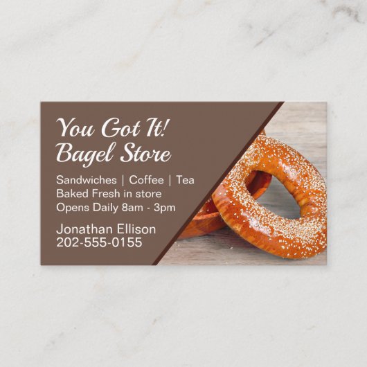 ベーゲルストアカフェ配信 名刺 (正面)