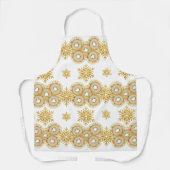 ベーゲルリングと雪かわいらし片ホワイト エプロン (正面)