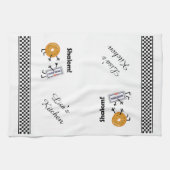 ベーゲル及びクリームチーズ- Shalom! キッチンタオル (横)