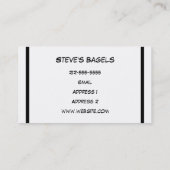 ベーゲル! 名刺 (裏面)