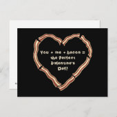 ベーコンおもしろいハート シーズンポストカード (正面/裏面)