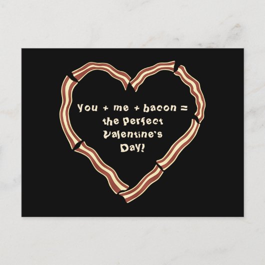 ベーコンおもしろいハート シーズンポストカード (正面)