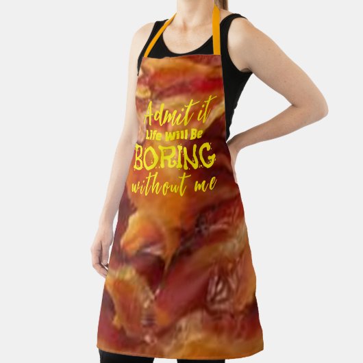 ベーコンおもしろいラバーズエプロン | 肉とベーコンユーモア エプロン (インサイチュ)