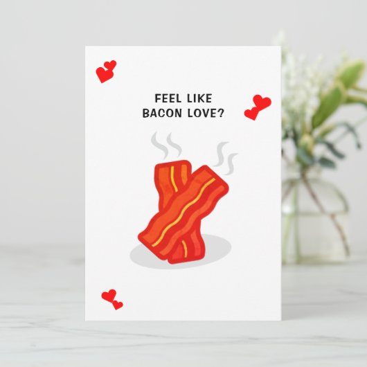 ベーコンおもしろいラブウィムシーバレンタインデー シーズンカード (スタンド正面)