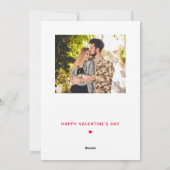 ベーコンおもしろいラブウィムシーバレンタインデー シーズンカード (裏面)