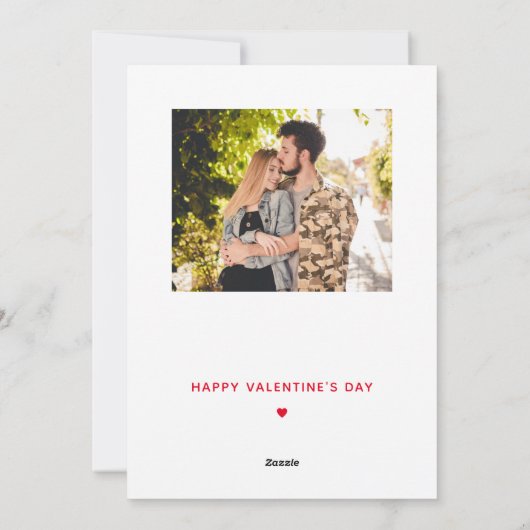 ベーコンおもしろいラブウィムシーバレンタインデー シーズンカード (裏面)