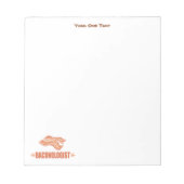 ベーコンおもしろい細菌学者 ノートパッド (正面)