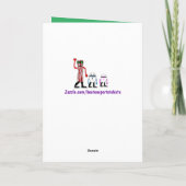 ベーコンおもしろい誕生日カードギフト カード (裏面)