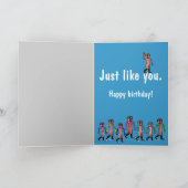 ベーコンおもしろい誕生日カードギフト カード (内部)