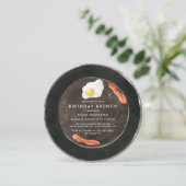 ベーコンおもしろい&エッグズキュート水カラー誕生日ブランチ 招待状 (スタンド正面)