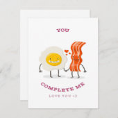 ベーコンおもしろい・エッグ・コンプリート | 最高の学生への贈り物 招待状 (正面/裏面)