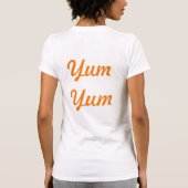 ベーコンおよび卵Yum Yum! Tシャツ (裏面)