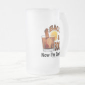 ベーコンおよび酒宴! 今度は私は満足-カクテルのユーモアです フロストグラスビールジョッキ (正面右)