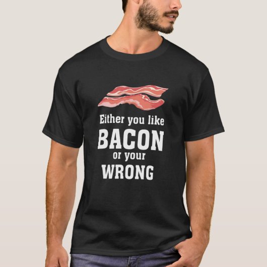 ベーコンかアパレルベーコンか Tシャツ (正面)