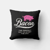 ベーコンが一日のスタートに最適な方法 クッション (正面)