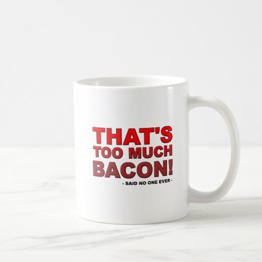 ベーコンが多すぎる面白いマグカップ コーヒーマグカップ (右)