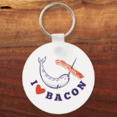 ベーコンが大好きなナールホエールイェ キーホルダー (正面)