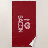 ベーコンが大好き ビーチタオル (正面)