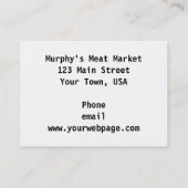 ベーコンが大好き 名刺 (裏面)