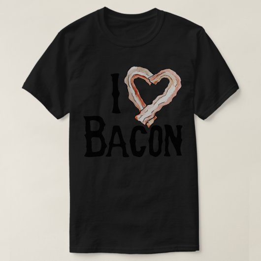 ベーコンが大好き Tシャツ (デザイン正面)