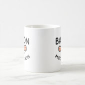 ベーコンが私のモチベーションだ コーヒーマグカップ (中央)