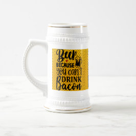 ベーコンが飲めないので ビールジョッキ
