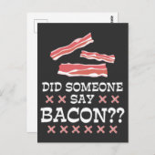 ベーコンって言ったか – ユーモアことわざ学校 ポストカード (正面/裏面)