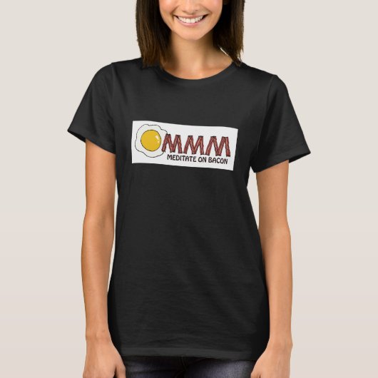 ベーコンでめい想して下さい Tシャツ (正面)