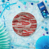 ベーコンで包んで! ペーパープレート (パーティー)